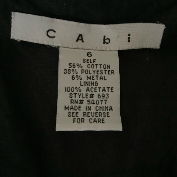 CAbi Cosette Black Ruffle Collar Shimmer Blazer Jacket Metallic S… - Picture 3 of 6